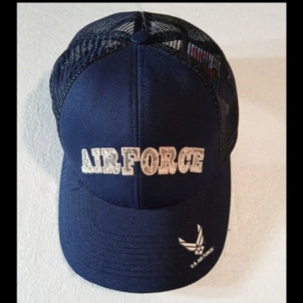NWOT Unisex USAF U.S. Air Force Hat/Cap Hook N Loop One Size Fits All. Licensed.